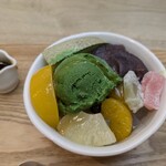 甘味おかめ - 黒蜜かけました～