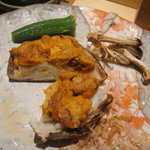 鮨 仙太 - しいたけ・ウニ焼き