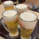竹乃屋 福岡空港国際線フードコート店 - 生ビール