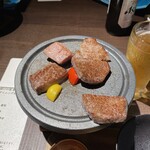 新鉛温泉 結びの宿 愛隣館 - 前沢牛のステーキ