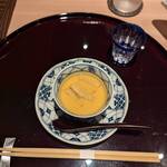 梅田 すし継 - 松茸の茶碗蒸し (文明成化年製の器)