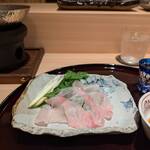 梅田 すし継 - 島根県・クエ (小鍋)