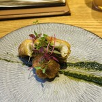 食堂Light - 穴子のベニエ  ソースで飲めるわw