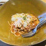 食堂Light - 白子とタコラグー（魚介のラグーソース）のトマトパスタ