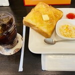 ユニバース珈琲 - 「バタートースト」380円税込み♫、「アイスコーヒー」590円税込み♫