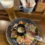 Dietro i tempi - 前菜を真上から