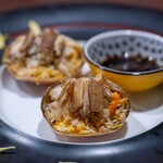 中華ダイニング 一途一心 - 2025.10 蒸し上海蟹オス170gサイズとメス120gサイズの食べ比べ