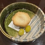 酒亭 田中 - 海老芋本葛粉揚げ・新銀杏