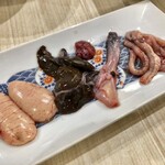 旬菜和味 - 天然すっぽん(精巣、肝、心臓、ペニス、食道)