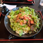 得得うどん - ぶっかけ鶏唐うどん