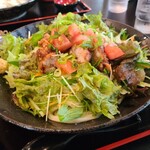 得得うどん - ぶっかけ鶏唐うどん