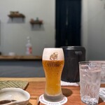 とんかつ乃ぐち - エビス 生ビール(700円)