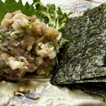 築地寿司清 - 秋刀魚のなめろう❗️