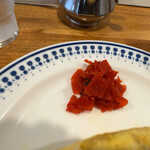 たかしち - 福神漬けが添えられてます