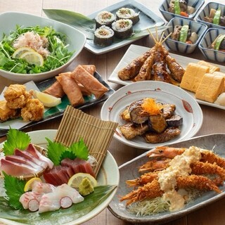 忘年会に！旬魚お造りと大海老フライの4000円コース