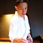 鮨 三心 - 最後はやはり大将のショットで締めます。