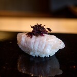 鮨 三心 - ハモと紫蘇のバランス、素晴らしい!(^^)!