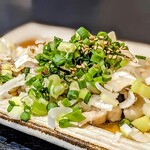 エビス - とりあえず(Boil鶏に酢と葱パラリ)