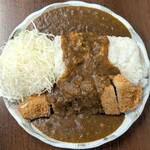 清水屋 - かつカレー定食（大盛り）