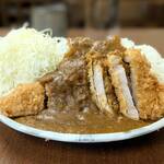 清水屋 - かつカレー定食（大盛り）