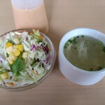 インド・アジアンレストラン バガィチャ - サラダとすーう