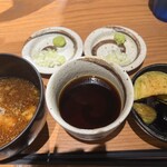 すす流 - もりつゆ、おろしつゆ、揚げナス