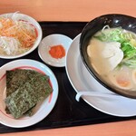 幸楽苑 - 鶏白湯+トッピング