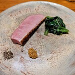 luogo - 炭火で香ばしい鴨肉　火入れ最高！