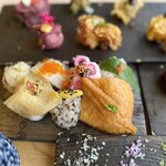 天ぷらと手まり寿司 都 - 手まり寿司