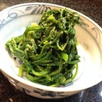 和食と地酒の店 うり坊 - H.26.11.6.夜 菊菜ごまあえ 500円