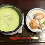 祇をん　ひつじカフェ - 抹茶オレセット