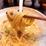 麺処 天川 - もっちり平打麺