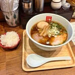 麺処 天川 - ちょびっとごはん　　　　味玉醤油らあめん