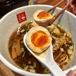 麺処 天川 - 半熟具合が最高