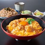 菜彩鶏丼と麺