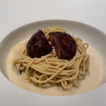 レストラン オオツ - 小澤ファームさんの栗のモンブラン 栗のスープ メレンゲ アーモンドブランマンジェ マロングラッセ