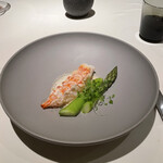 レストラン オオツ - 駿河湾産ラングスティーヌ オーストラリア産グリーンアスパラガス