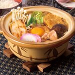 四川風みそ煮込天ぷら定食