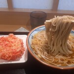 そばの神田 町前屋 松森店 - かけそば　紅生姜天