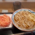 そばの神田 町前屋 松森店 - モーニング　かけそば　紅生姜天