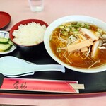 亀福食堂 - 2025年10月　ラーメンライス（1078円）