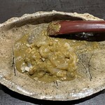 くろ﨑 - 肝ソースに白エビ＆シャリ玉