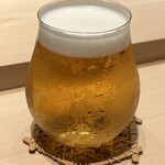 くろ﨑 - 生ビール(中)