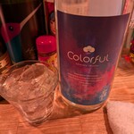 居酒屋 ヨーテル - カラフルという焼酎をロックで。