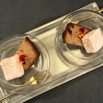 Pondichery - 【デザート②】自家製マシュマロ　アムチュールとジンジャーパウダー、パウンドケーキ。