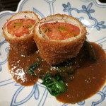 青山きいろ - 中皿：豚ローストマト包み