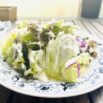 再度山荘 - セットのサラダ