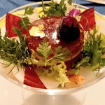 帝国ホテル 東京 - 薔薇香るズワイ蟹のジュレ 野菜のバヴァロワとともに