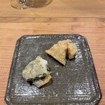 出羽屋 - スタートのシャンパンに合わせるためにキノコフライはスタートに変更