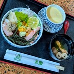 大助 寿し - 三色丼